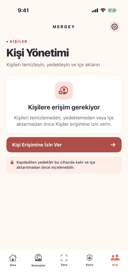 Mergey Marketing 2K simülatöründen alınan güncel Kişiler içe aktarma önizleme ekranı