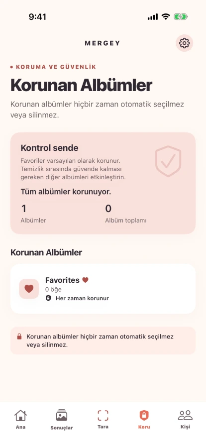 Mergey Marketing 2K simülatöründen alınan güncel Korunan Albümler ekranı